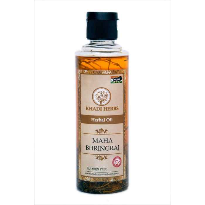 Buy Khadi Herbs Maha Bhringraj Hair Oil (210 ml) - Purplle