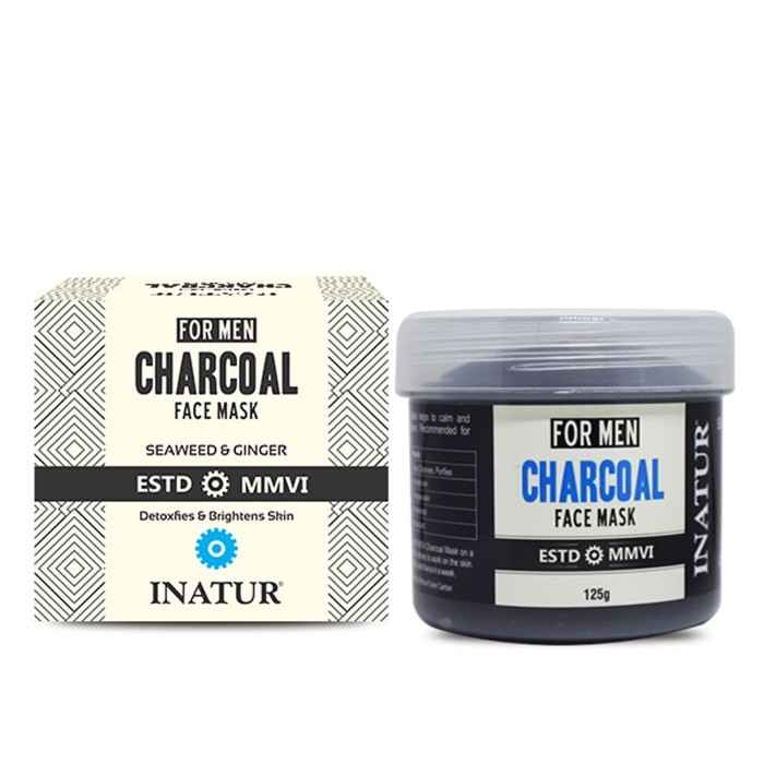 Buy Inatur Men Charcoal Face Mask (125 g) - Purplle