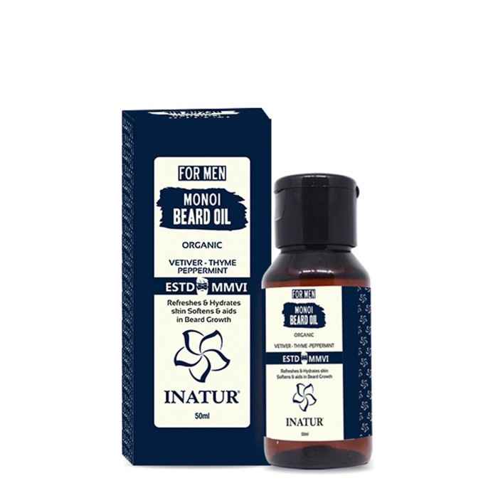 Buy Inatur Men Monoi Beard Oil (50 ml) - Purplle