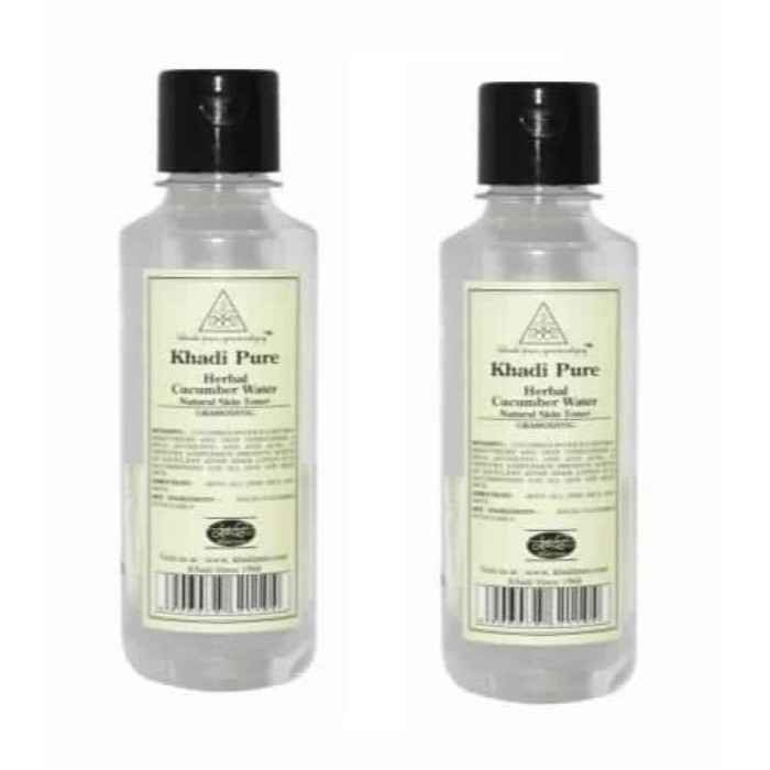 Buy Khadi Pure Herbal Cucumber Water (210 ml)(Pack of 2) - Purplle