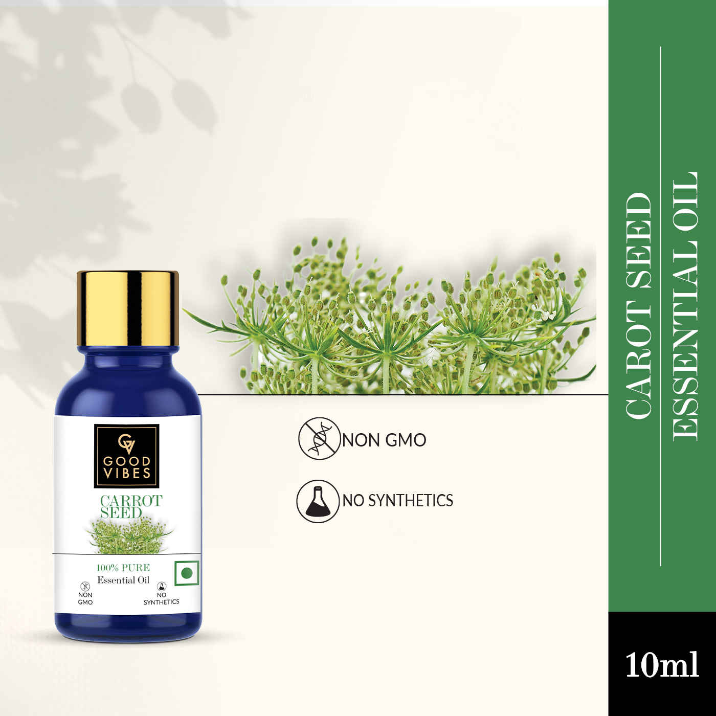 Buy Good Vibes Pure Essential Oil - Carrot Seed (10 ml) - Purplle
