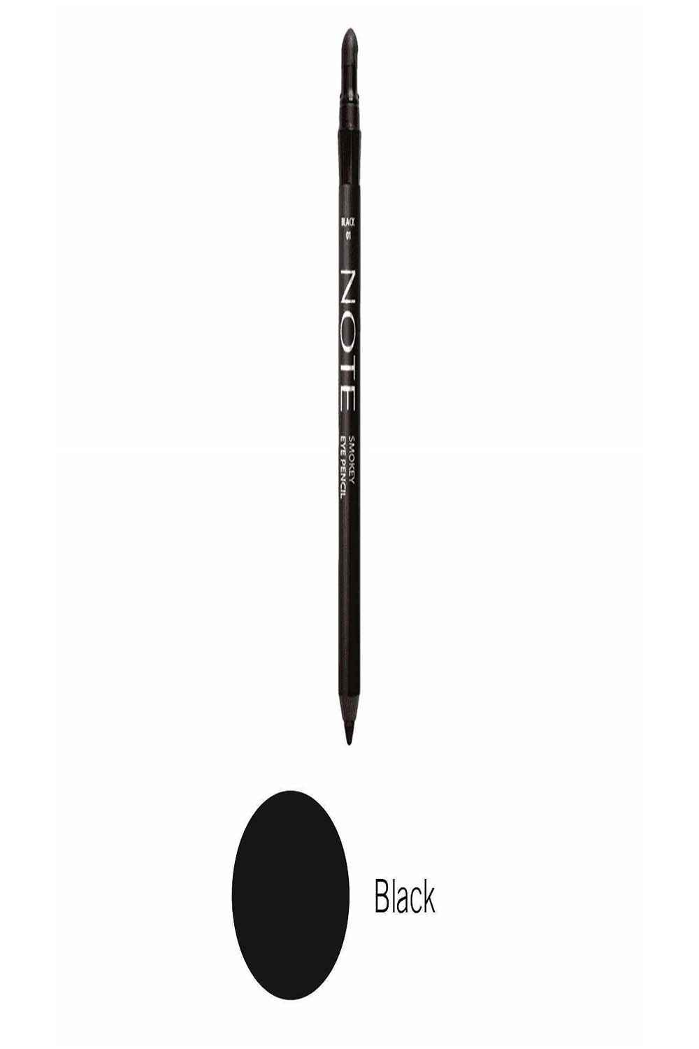 Buy NOTE SMOKEY EYE PENCIL 01(Black) - Purplle