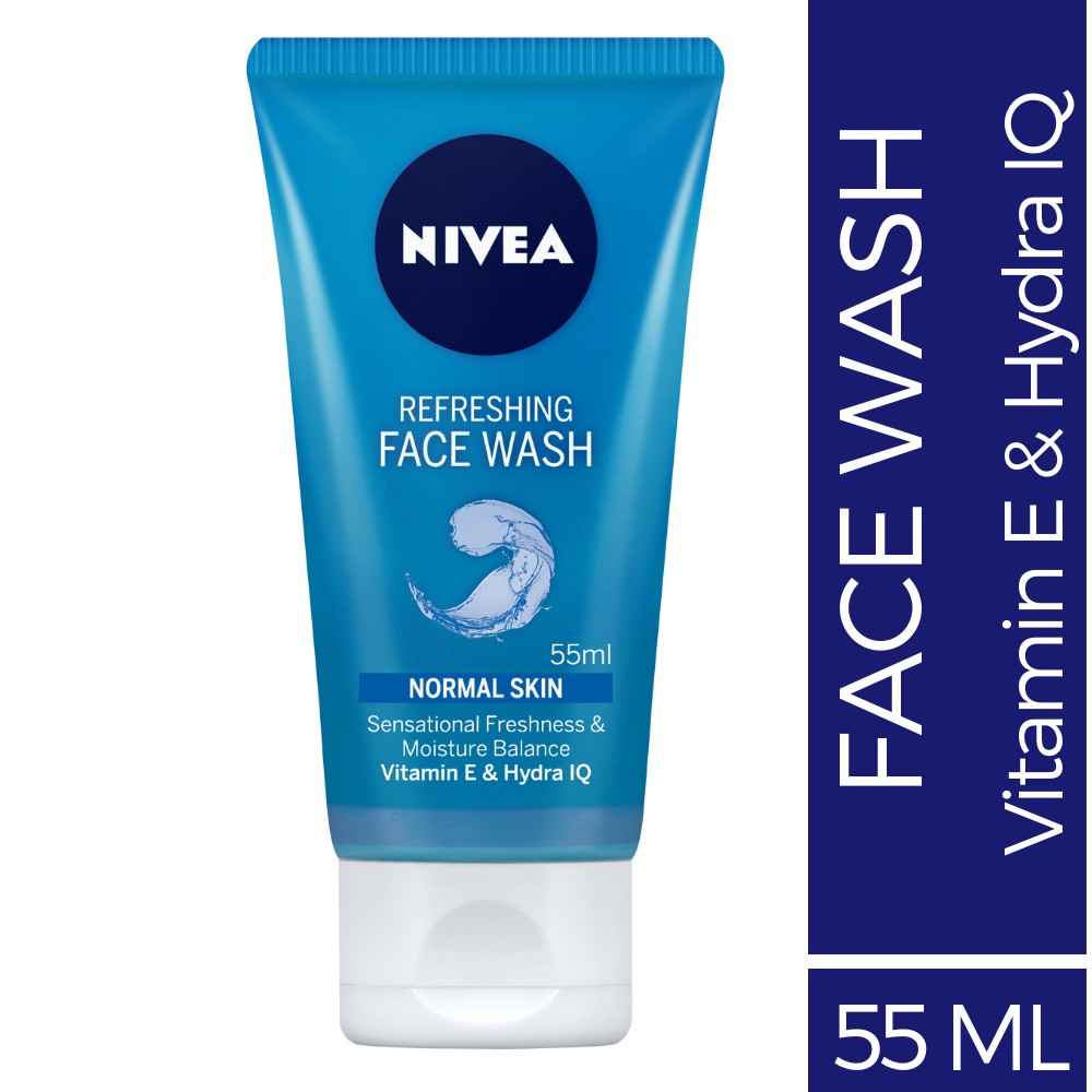 Buy Nivea Face Wash, Refreshing (55 ml) - Purplle