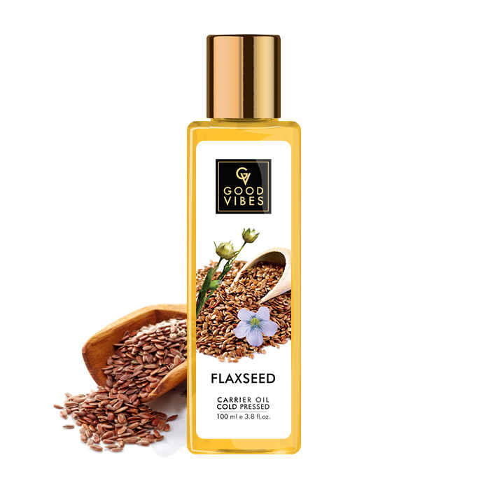 Buy Good Vibes Cold Pressed Carrier Oil - Flaxseed (100 ml) - Purplle