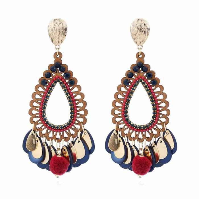 Buy Ferosh Ainara Dangler Earrings - Purplle