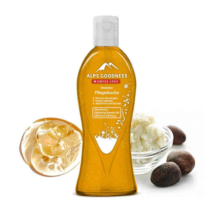 Buy Alps Goodness Hydrating Shower Gel - Shea Butter (200 ml) - Purplle