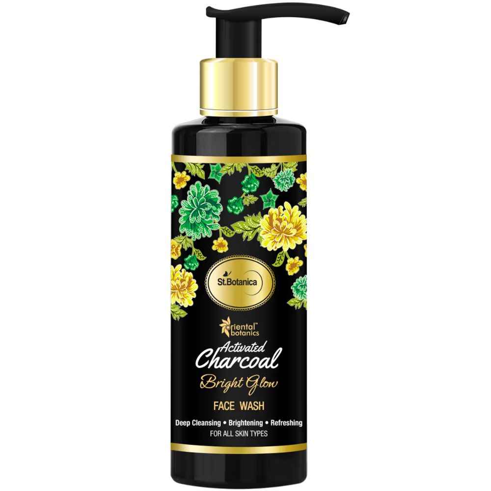 Buy Oriental Botanics Activated Charcoal Bright Glow Face Wash (200 ml) - Purplle