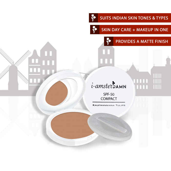 Buy I-AmsterDAMN Tulipa Double Late Compact Powder with SPF 50 - Sweet Lady 6 - Purplle
