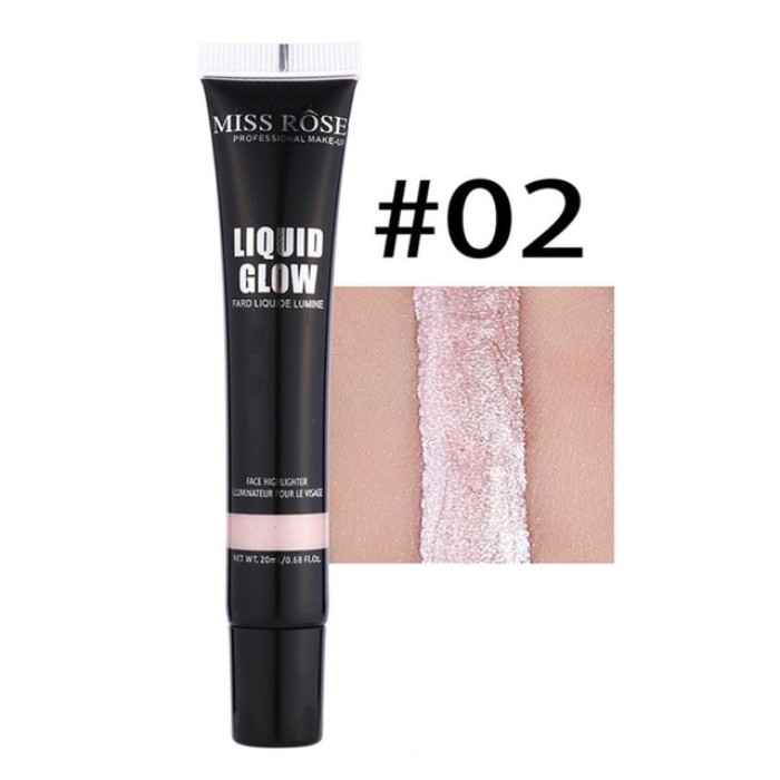 Buy Miss Rose Liquid Highlighter Illuminator Makeup 7601-044 #02 - Purplle