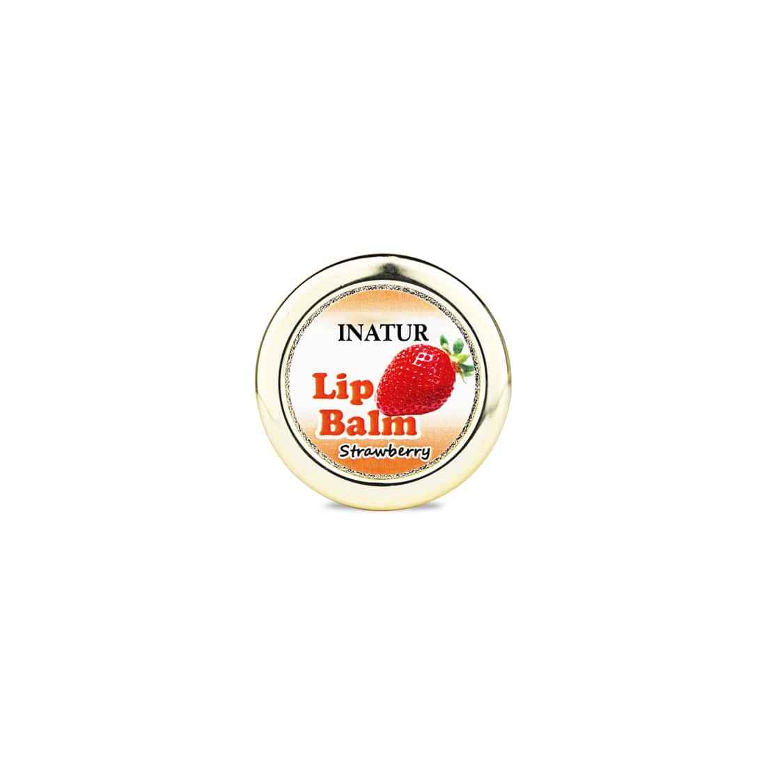 Buy Inatur Strawberry Lip Balm (10 g) - Purplle