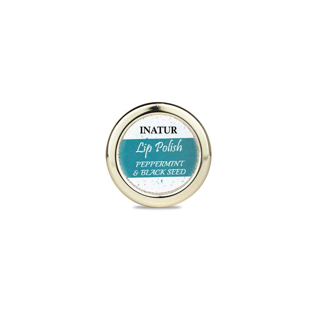 Buy Inatur Peppermint & Black Seed Lip Polish (10 g) - Purplle