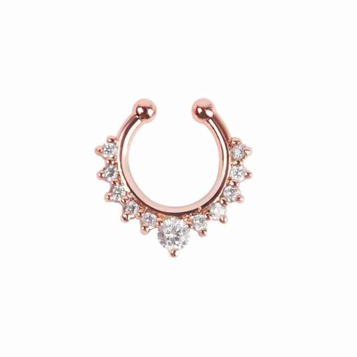 Buy Ferosh Studded Septum Nose Ring - Purplle