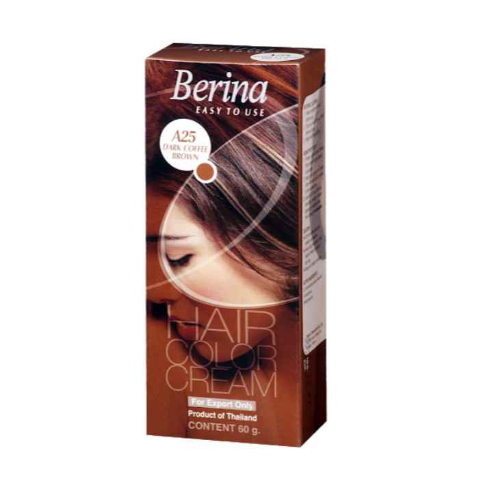 Buy Berina Dark Coffee Brown Hair Color Cream (60 g) - Purplle