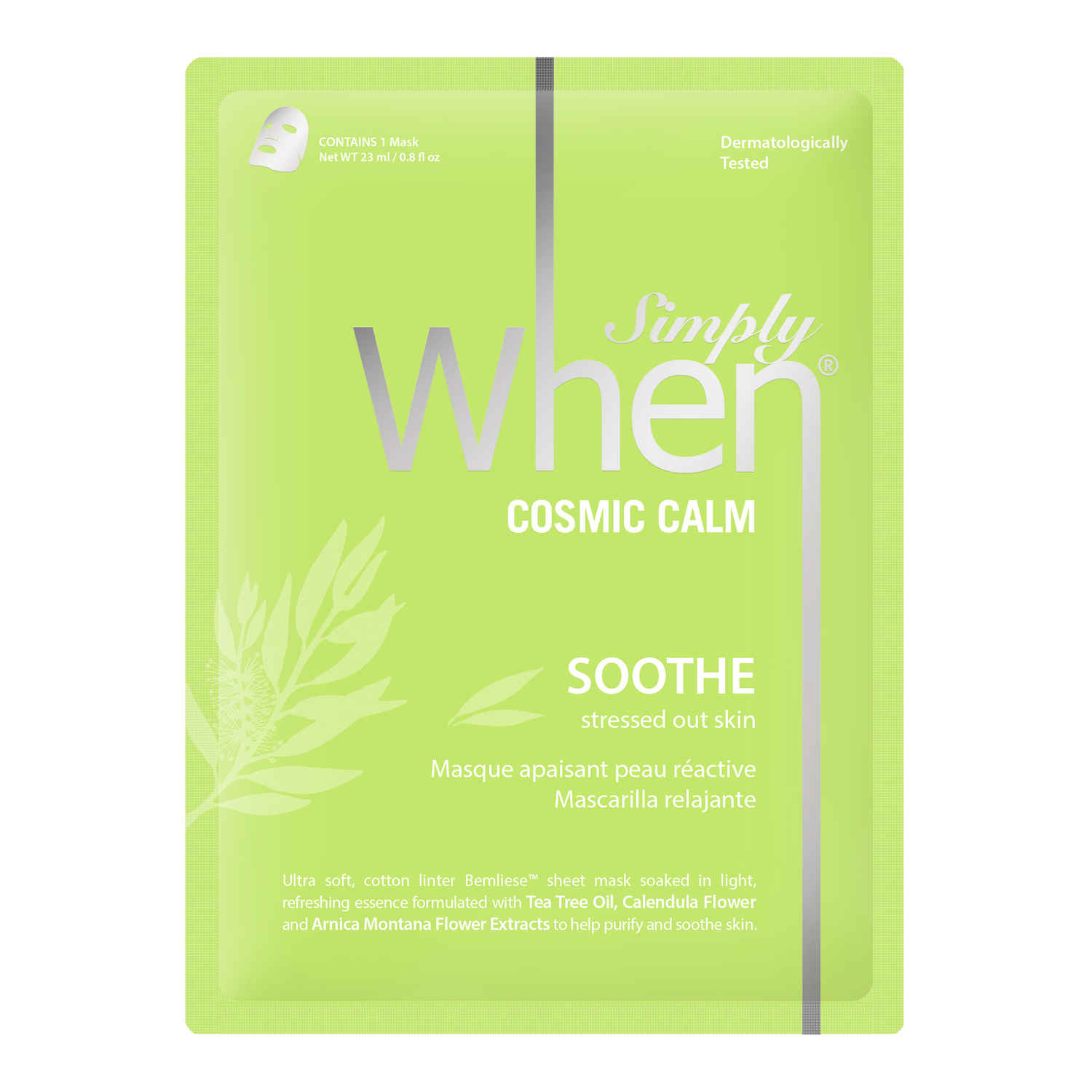 Buy Simply When Cosmic Calm Soothe Stressed Out Skin Face Mask (23 ml) - Purplle