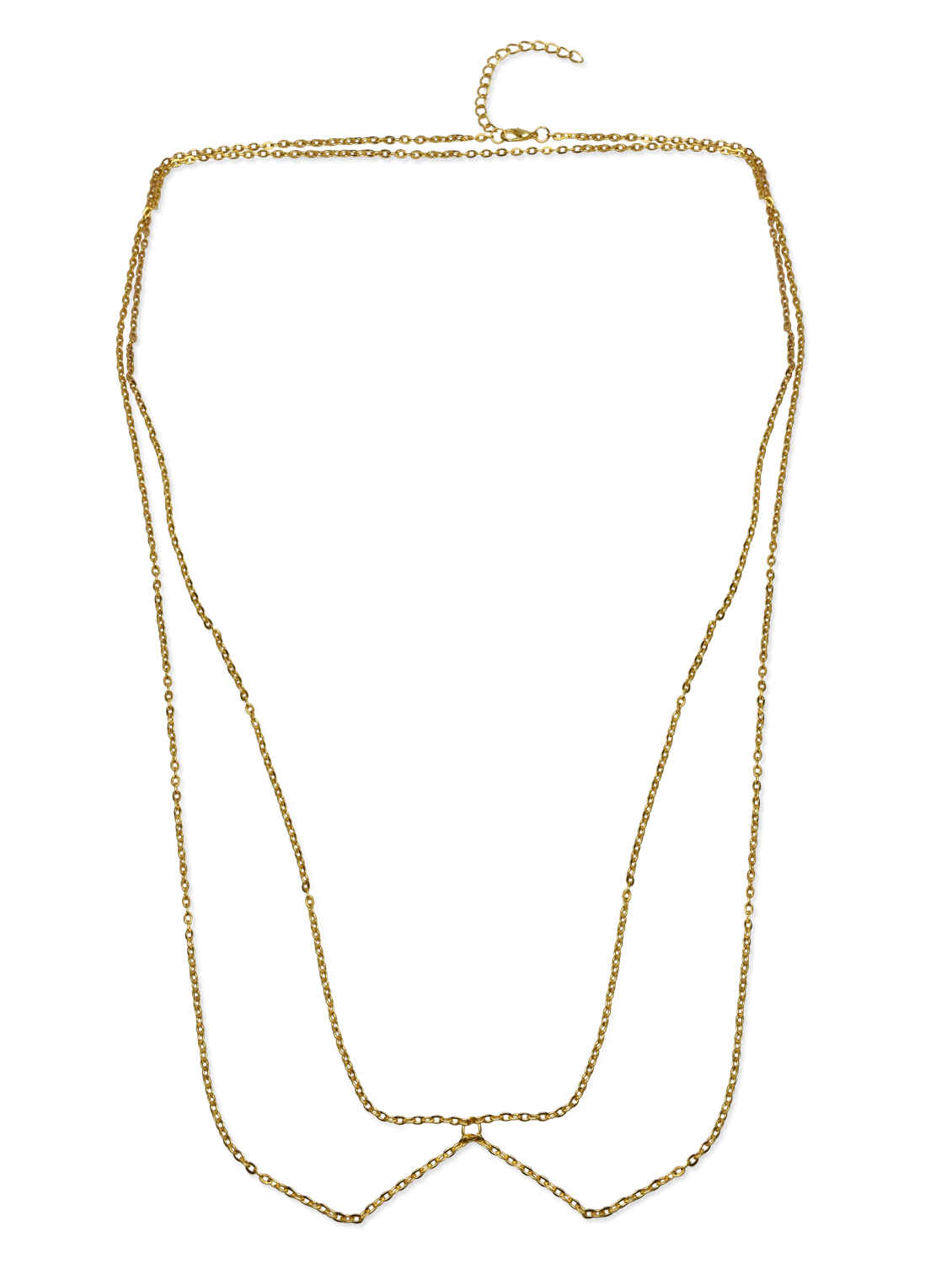 Buy Femnmas Stylish Cross Golden Body Chain - Purplle