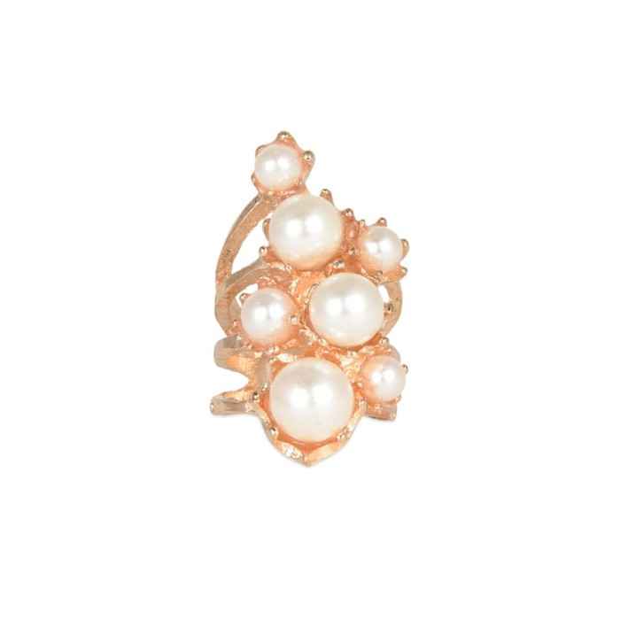 Buy Femnmas Multi Pearl Ring - Purplle