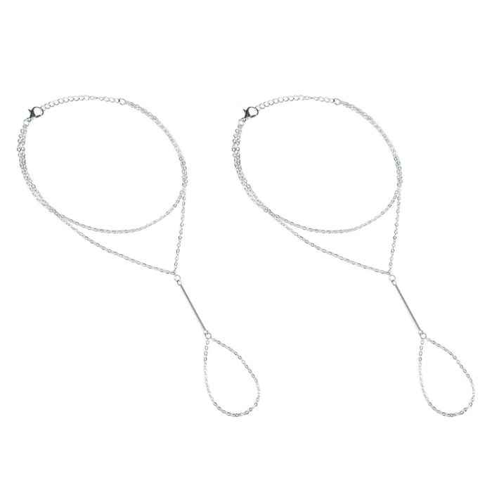 Buy Femnmas Simple Toe Ring Anklet - Purplle