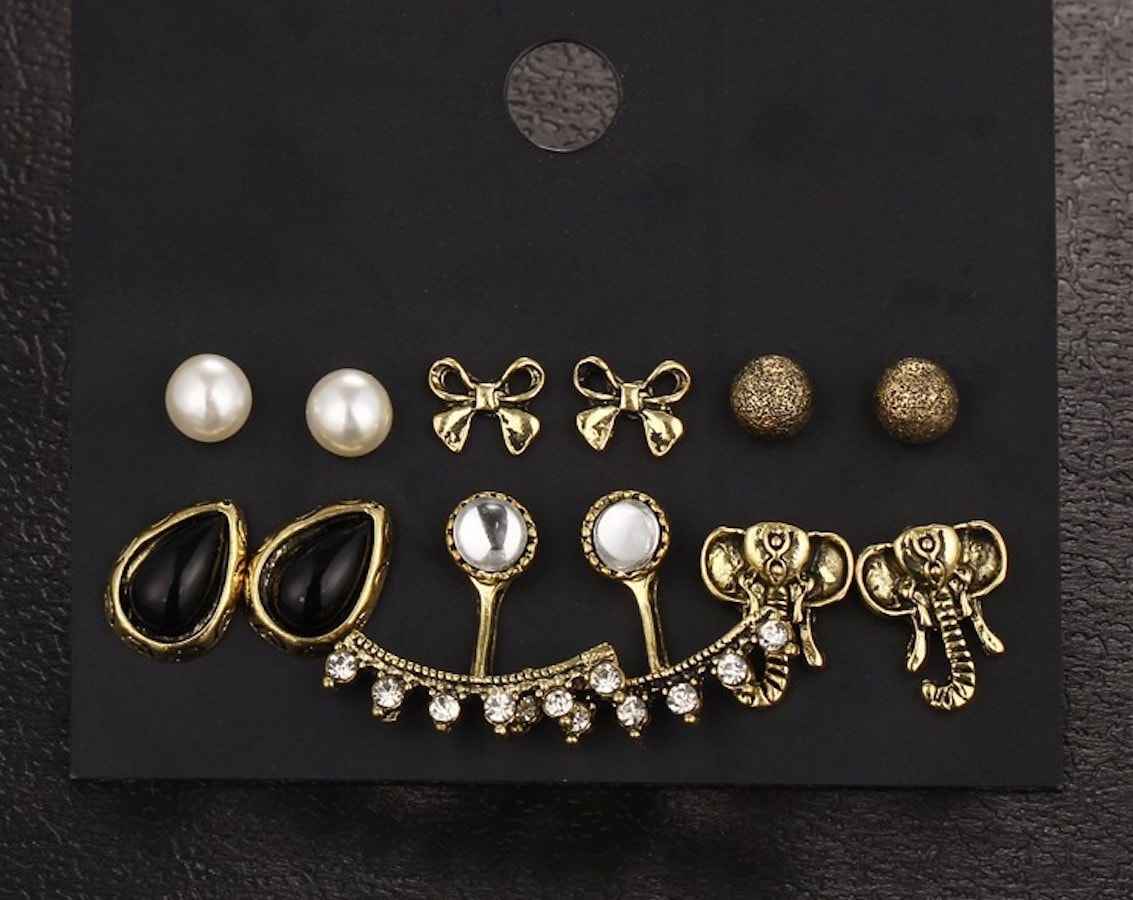 Buy Femnmas Daily Wear Earring Gift Set (Pack Of 6) - Purplle