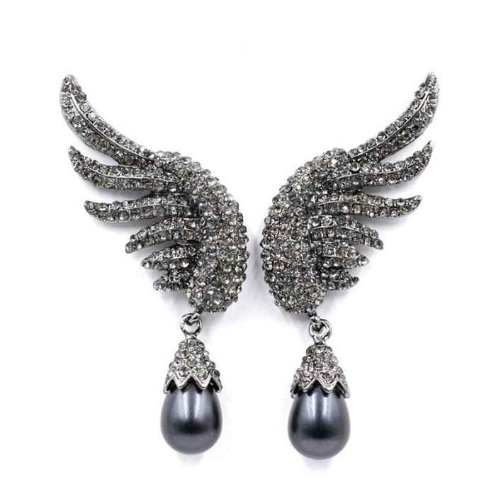 Buy Femnmas Black Rhinestone Party Earcuff - Purplle