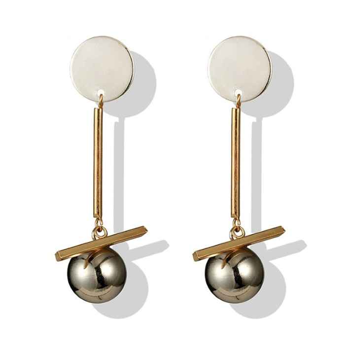 Buy Femnmas Silver Drop Pearl Party Fancy Earring - Purplle