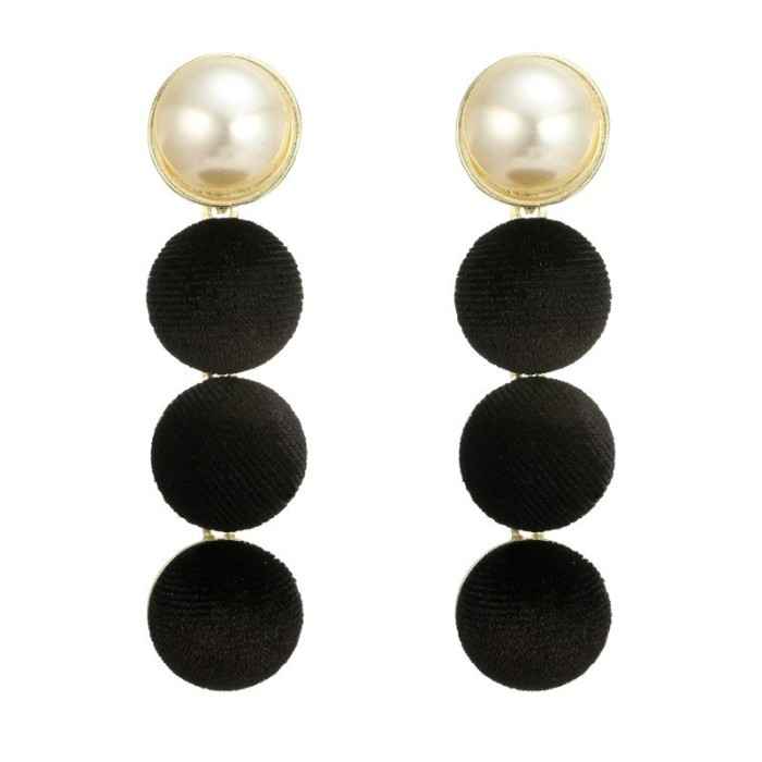 Buy Femnmas Black Cocktail Dress Fancy Earring - Purplle