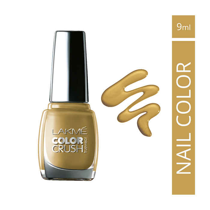 Buy Lakme True Wear Color Crush Nail Color Gold 01 (9 ml) - Purplle