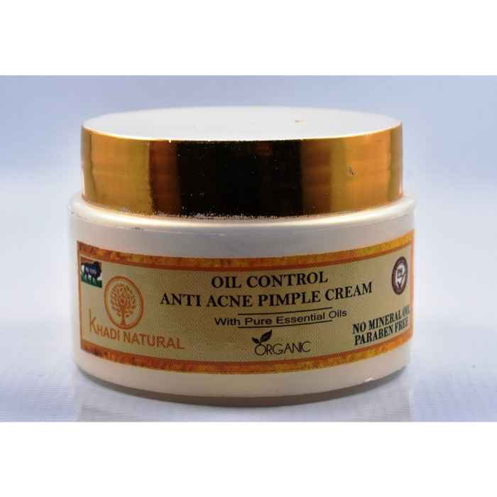 Buy Khadi Natural Oil Control Anti Acne Pimple Cream (50 g) - Purplle