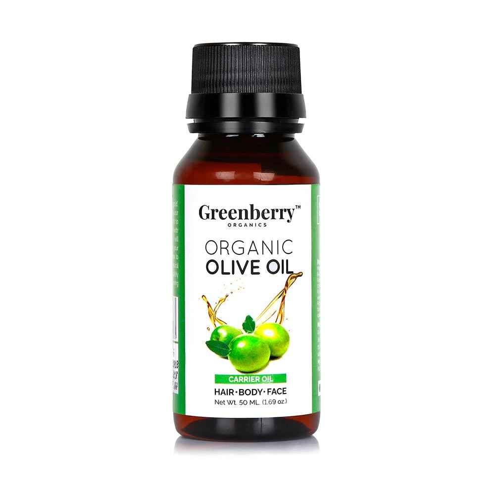 Buy Greenberry Organics Organic Olive Oil for Face Body & Hair (50 ml) - Purplle