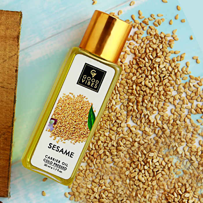 Buy Good Vibes Coldpressed Carrier Oil - Sesame (50 ml) - Purplle
