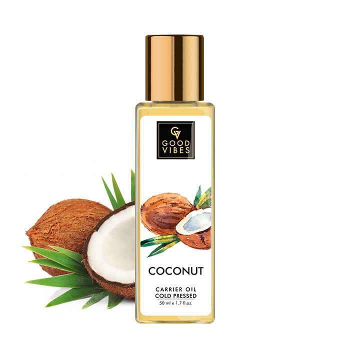 Buy Good Vibes Coldpressed Carrier Oil - Coconut (50 ml) - Purplle