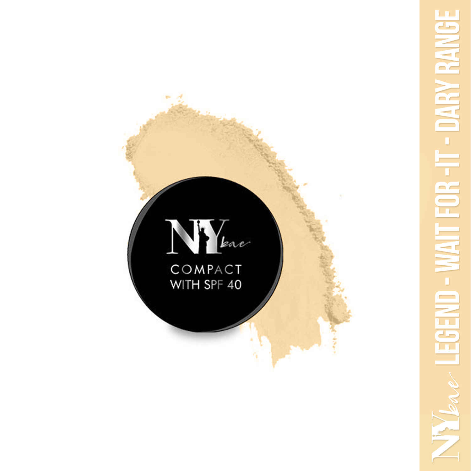 Buy NY Bae Legend - Wait For It - Dary Compact Powder with SPF 40 - Victoria’s Beige Look 3 (9 g) - Purplle