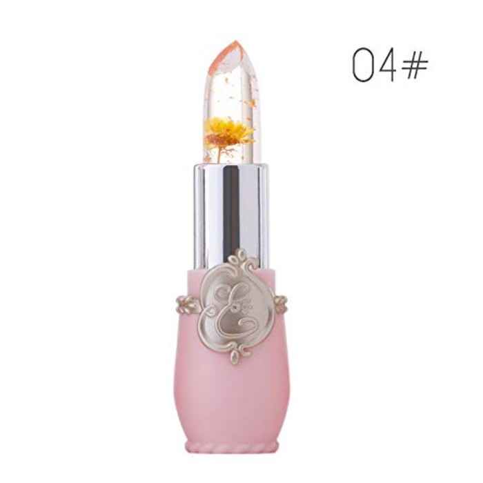 Buy Minfei Jelly Fruit Flower Waterproof Chrysanthemum Lipstick Temperature Change Color Moisturizer Lip Stick (Color #4) - Purplle