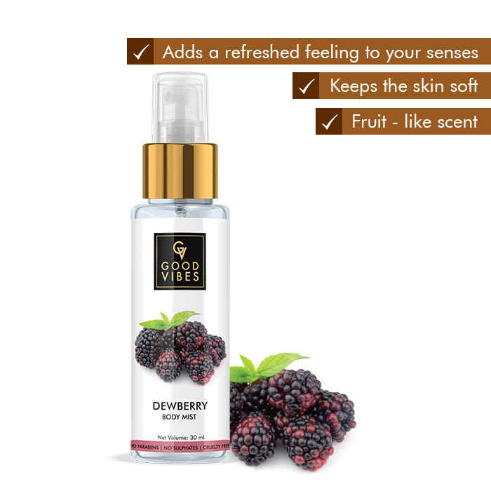 Buy Good Vibes Body Mist - Dewberry (30 ml) - Purplle