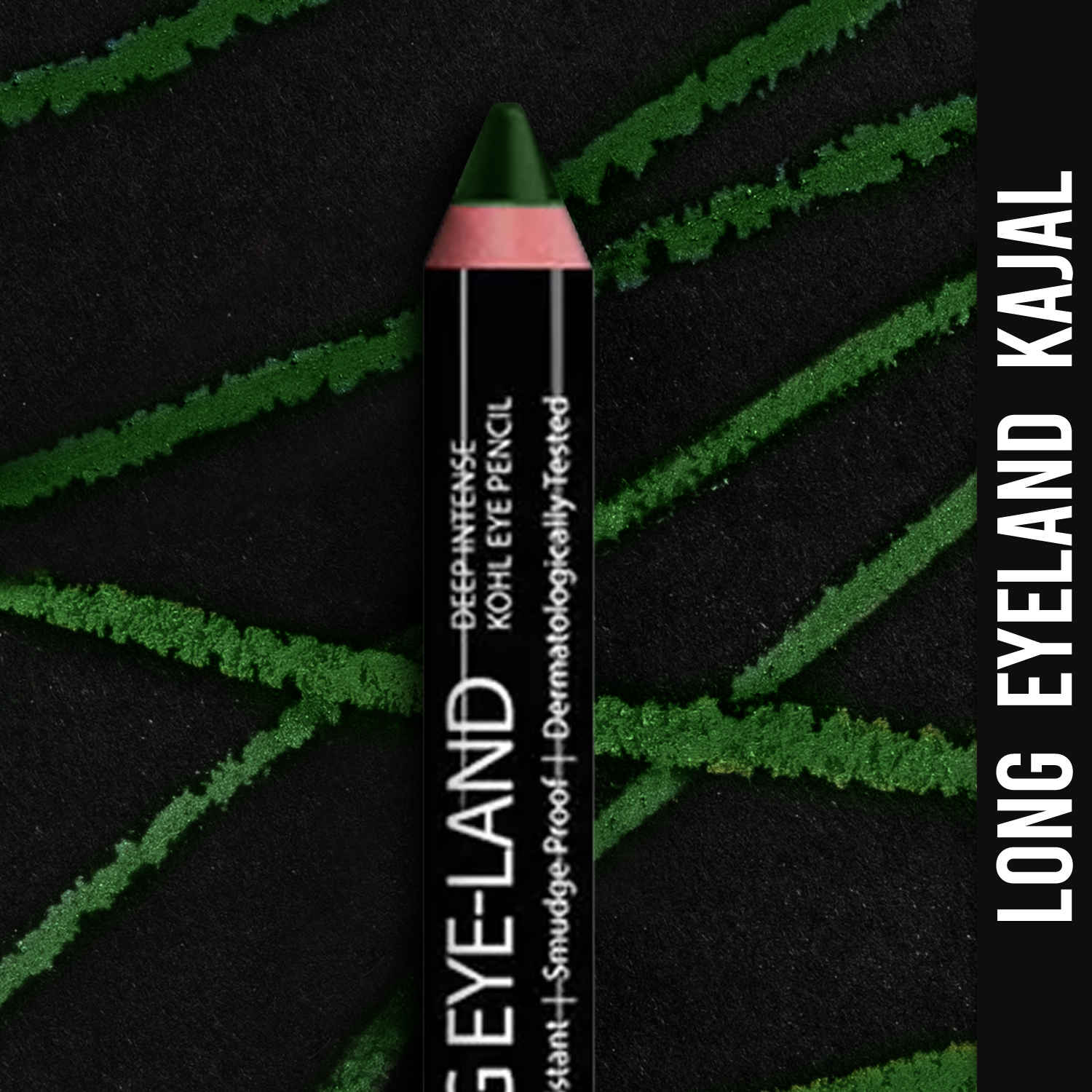 Buy Ny Bae Long Eye-Land | Deep Intense Kajal | Shimmer Finish | High Pigmentation | Enriched with Vitamin E And Castor Oil - Green - Purplle