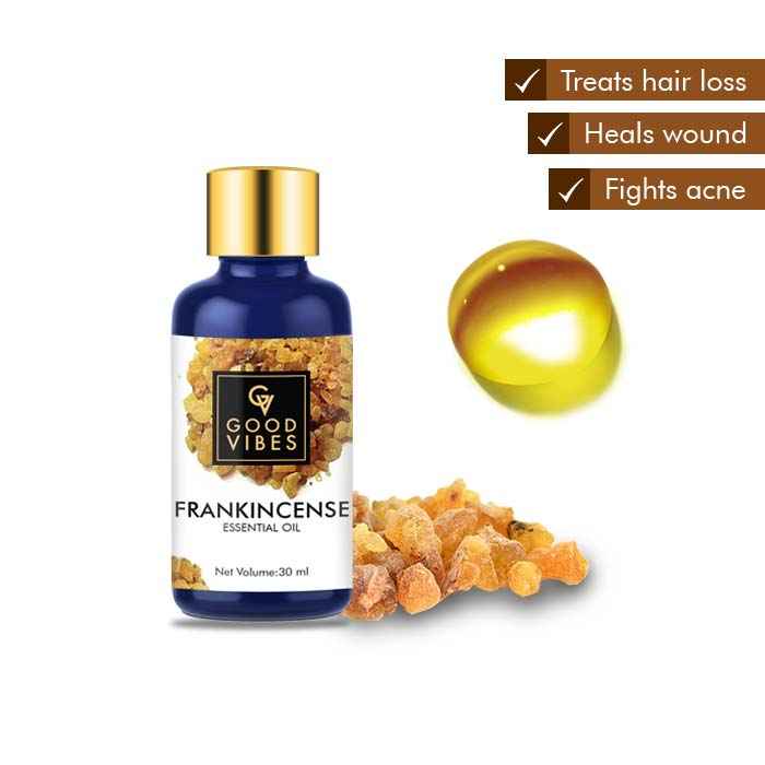 Buy Good Vibes Pure Essential Oil - Frankincense (30 ml) - Purplle