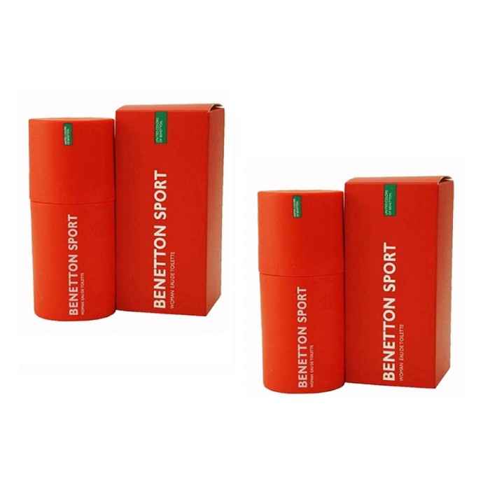 Buy United Colors of Benetton Sport EDT Perfume for Women (100ml x 2pcs.) - Purplle