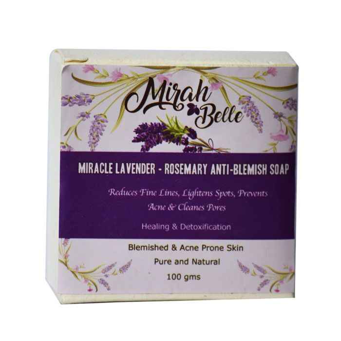 Buy Mirah Belle Miracle Lavender Rosemary Anti - Blemish Soap (100 g) - Purplle