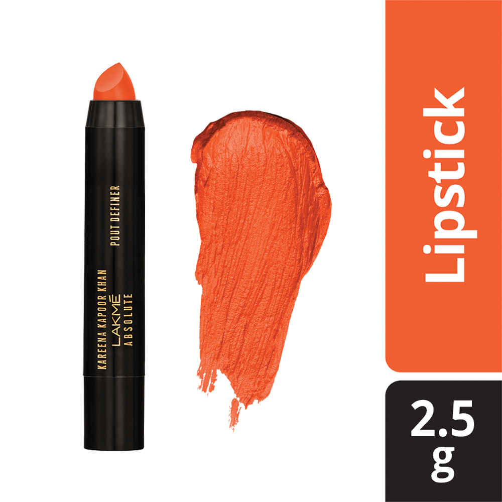 Buy Kareena Kapoor Khan Lakme Absolute Pout Definer - Orange Showgirl (2.5 g) - Purplle