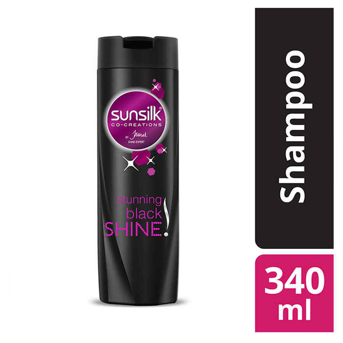 Buy Sunsilk Stunning Black Shine Shampoo (340 ml) - Purplle