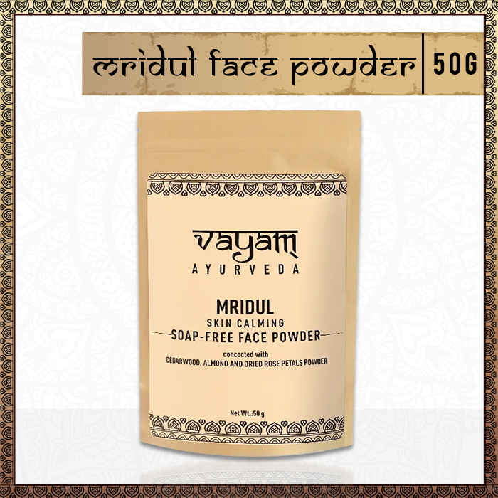 Buy Vayam Ayurveda Mridul Skin Calming Soap Free Face Powder (50 g) | Ayurvedic | Natural | Herbal | Pure | Sulphate free | Paraben Free - Purplle