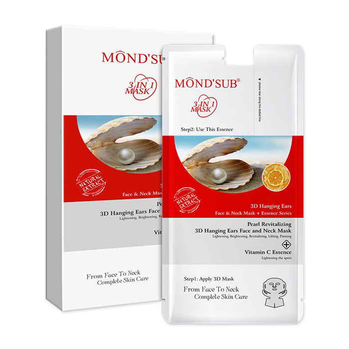 Buy MOND'SUB Pearl Revitalizing 3D Hanging Ear Face&Neck Mask (Sheet 1) - Purplle