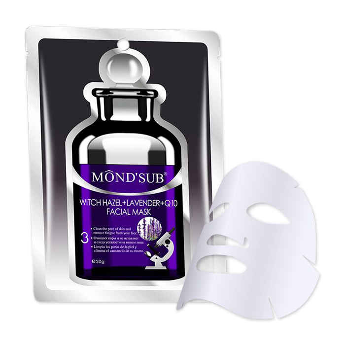 Buy MOND'SUB Witch Hazel+Lavender + Q10 Face Mask (Sheet 1) - Purplle