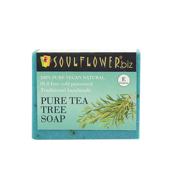 Buy Soulflower Pure Tea Tree Soap (150 g) - Purplle