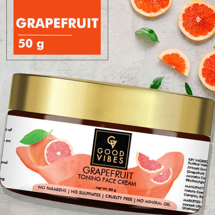 Buy Good Vibes Toning Face Cream - Grapefruit (50 gm) - Purplle