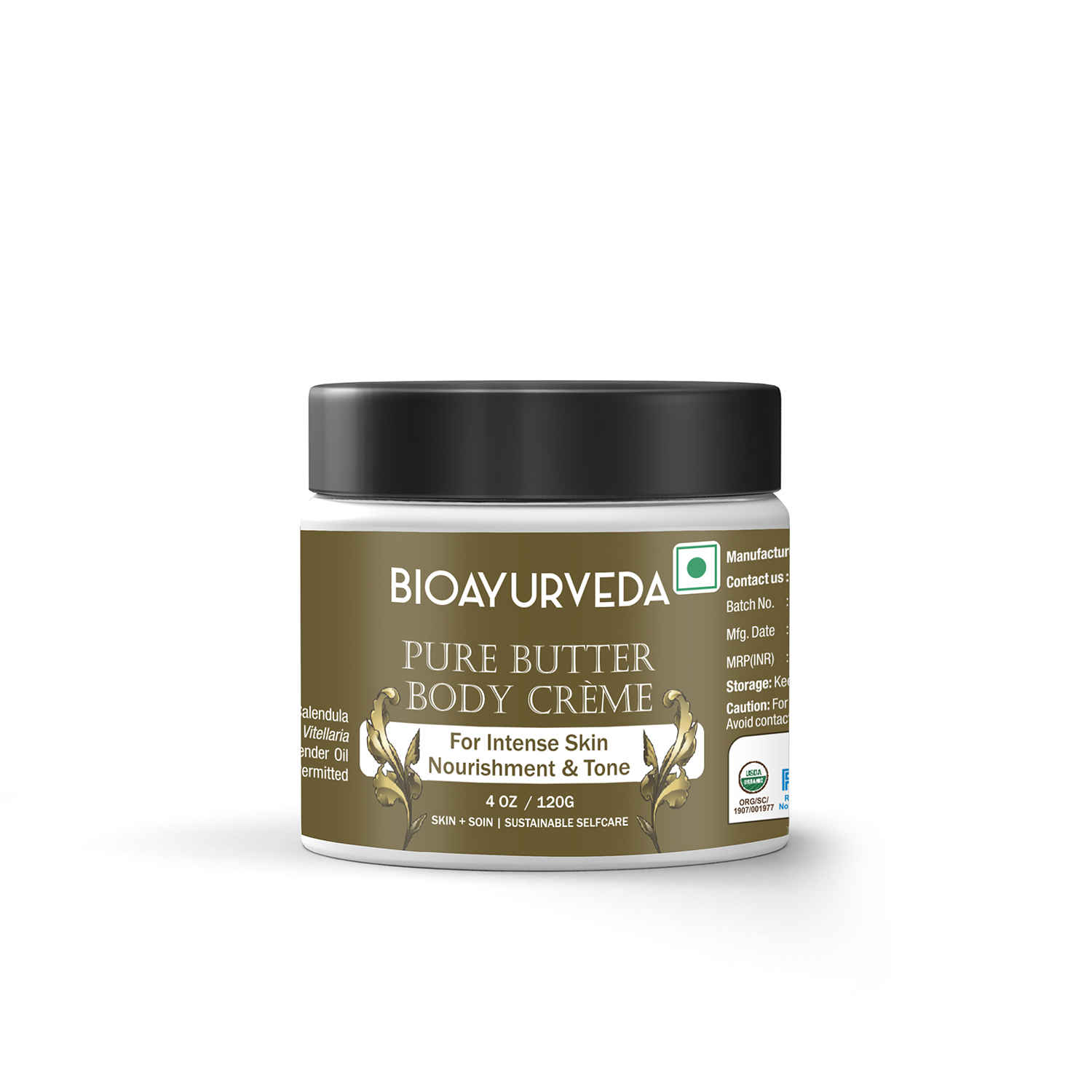 Buy Bioayurveda Pure Butter Body Creme (120 g) - Purplle