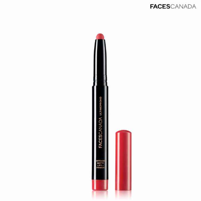 Buy Faces Canada Ultime Pro HD Intense Matte Lips + Primer - Red Bouquet 18 (1.4 g) - Purplle