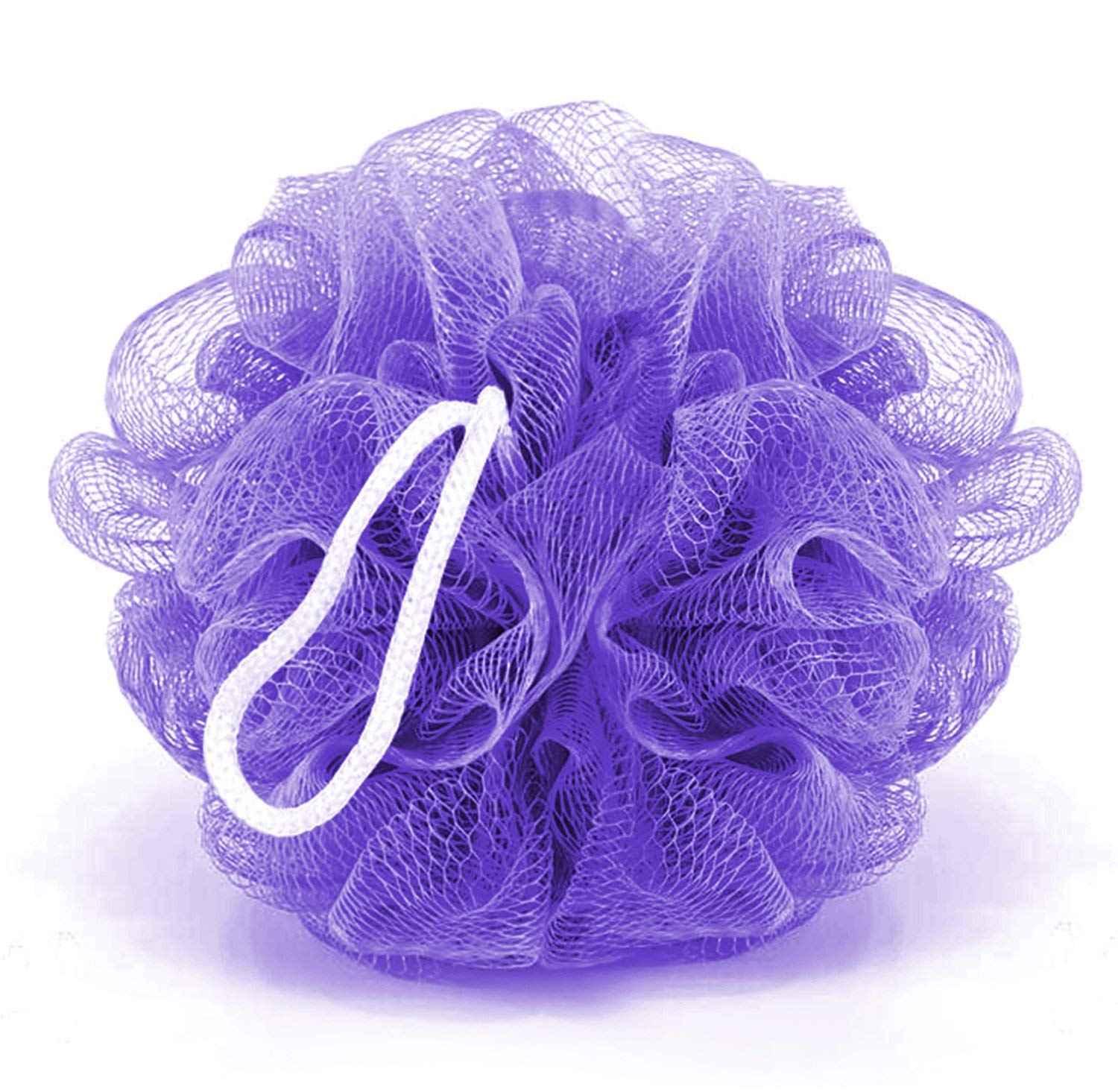 Buy PANACHE Bath Puff Loofah, Lilac Purple - Purplle