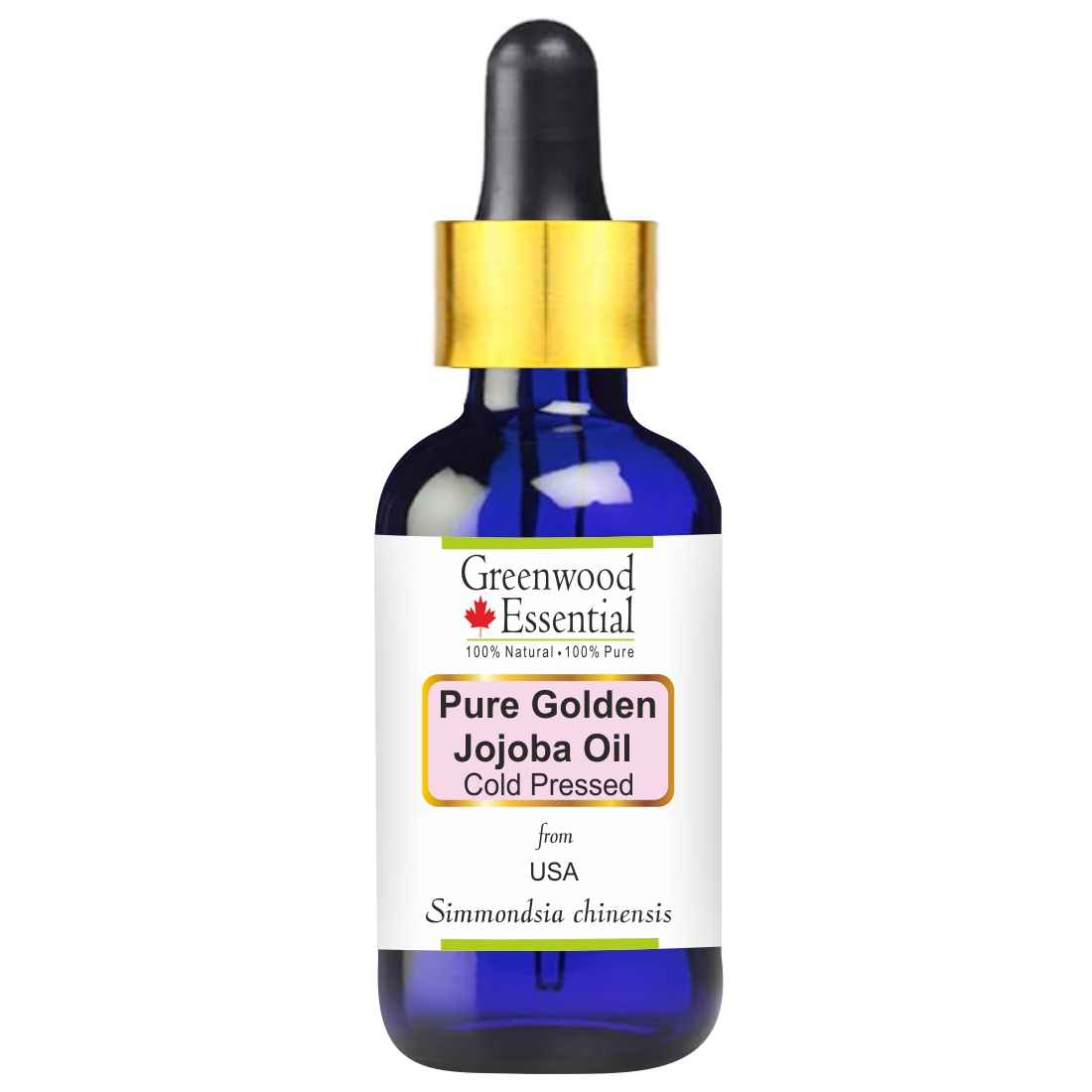 Buy Greenwood Essential Pure Golden Jojoba Oil 30ml (Simmondsia chinensis) with Glass Dropper 100% Natural Cold Pressed Therapeutic Grade - Purplle
