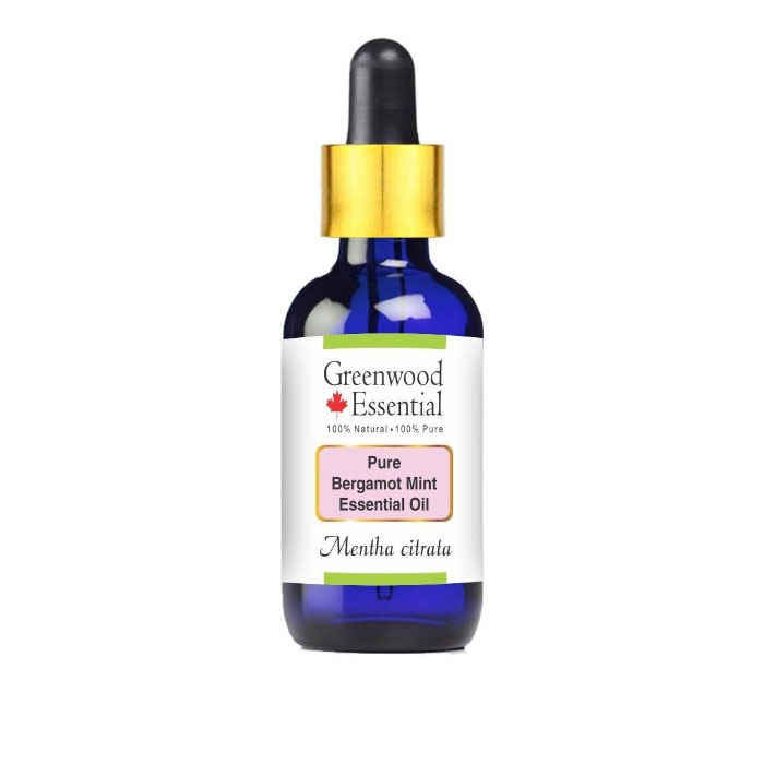 Buy Greenwood Essential Pure Bergamot Mint Essential Oil 30ml (Mentha citrata) with Glass Dropper 100% Natural Therapeutic Grade Steam Distilled - Purplle