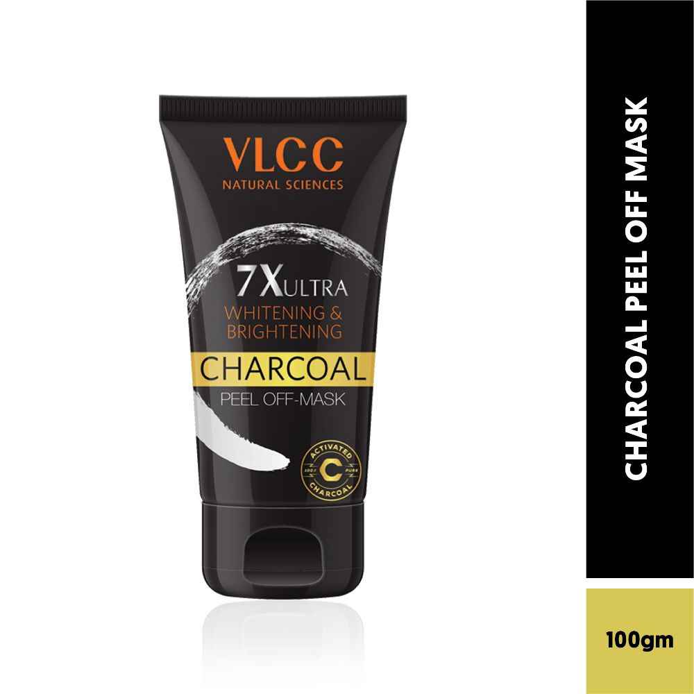 Buy VLCC 7X Ultra Whitening & Brightening Charcoal Peel off Mask (100 g) - Purplle
